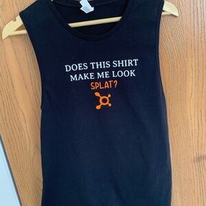 Woman’s orange theory work out tank